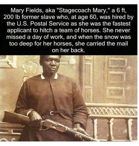 Mary Fields Aka Stagecoach Mary American History Facts African