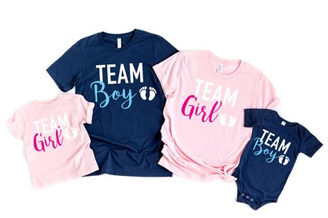 Gender reveal shirts team girl shirts team boy shirts | Etsy | Gender reveal shirts, Shirts for ...