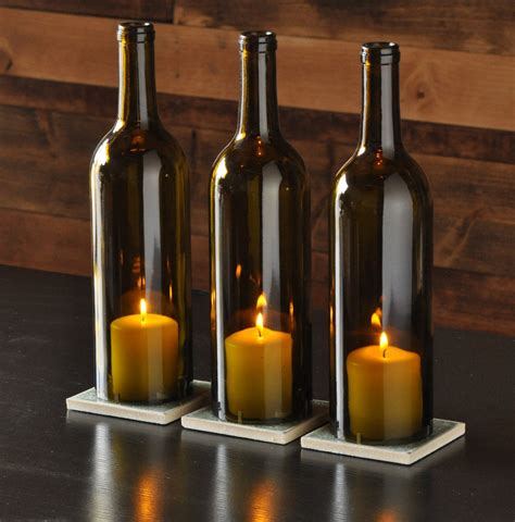 Wine Bottle Candle Holder Centerpieces