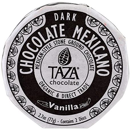 Amazon Com Taza Chocolate Chocolate Mexicano Vanilla Discs Ounce Count Grocery