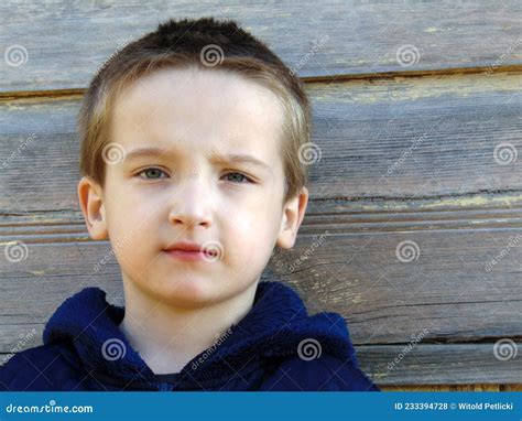Portrait Of Blue Eyed Boy Stock Photo Image Of Portrait 233394728
