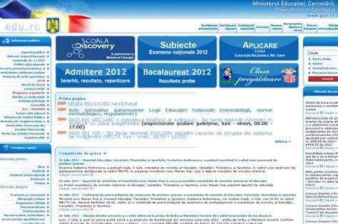 Edu.ro is a government website. Bacalaureat 2012: Site-ul Ministerului Educatiei a picat ...
