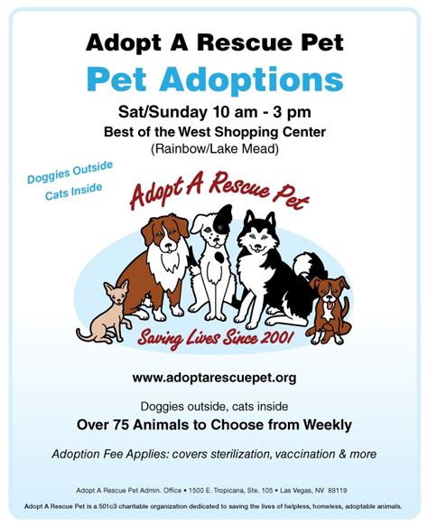 Dog Adoptions In Las Vegas Every Weekend From 10am 3pm