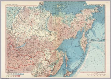 Ussr Eastern Siberia And Far East Pergamon World Atlas Pergamon