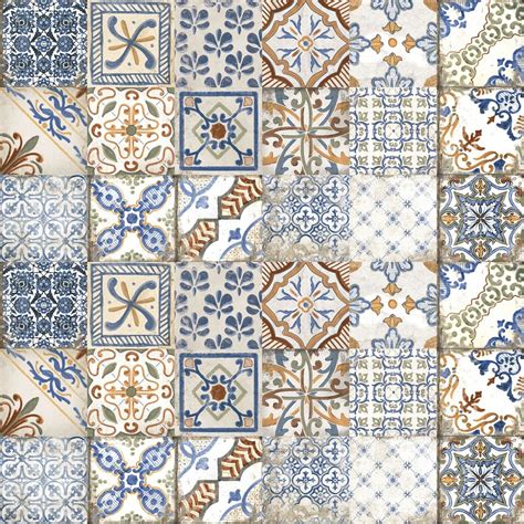 Moroccan Style Mix Italian Porcelain Wall And Floor Tiles 20x20cm Sqm