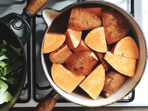 Place the potatoes in a large pot and cover with water. How to Boil Sweet Potatoes (And Why You Shouldn't Bother ...