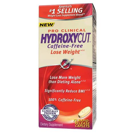 Pro Clinical Hydroxycut Caffeine Free Weight Loss Supplement Dietary