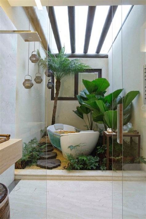 I Could Use A Bathroom Like This Indoor Garden Designs