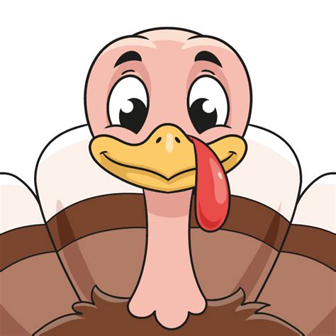 How To Draw A Turkey Face Really Easy Drawing Tutorial
