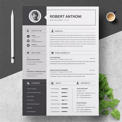 Resume Template 2 Pages