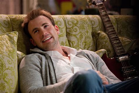 Hd Wallpaper Chris Evans Actor Man Smile Brunette Cute Guitar Music Wallpaper Flare