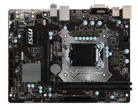 Msi H110m Pro D Intel H110 Lga 1151 Socket H4 Micro Atx Placa Base