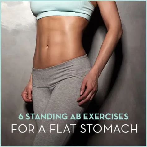 20 Best Standing Ab Exercises For Women Workout For Flat Stomach Standing Ab Exercises Abs