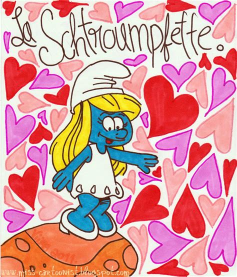Miss Cartoonist La Schtroumpfette