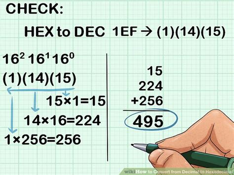 How To Convert From Decimal To Hexadecimal 15 Steps