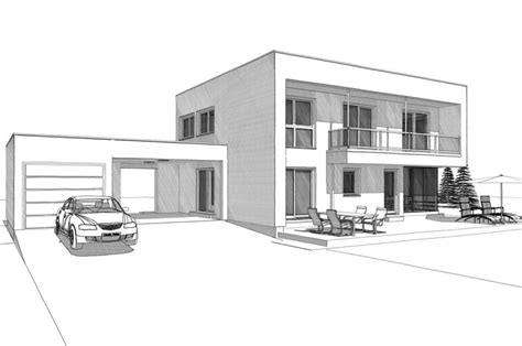 Also das ich weiß wie das ganze aussieht. Stadtvilla Effizienzhaus 174 im Bauhausstil - ELK ...