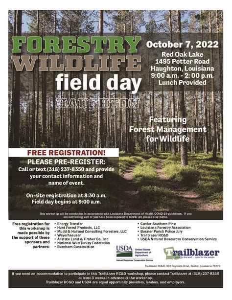 Forestry Wildlife Field Day October 7 Near Haughton Minden Press Herald