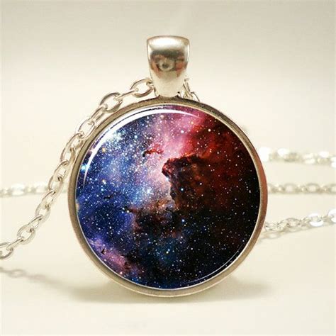 Carina Nebula Galaxy Necklace Space Science Jewelry Etsy Galaxy