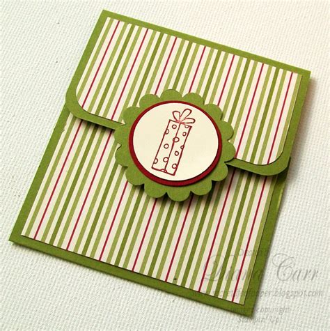 Envelope punch board gift card holder. The Secret Life of Paper: Jolly Holiday Gift Card Holders