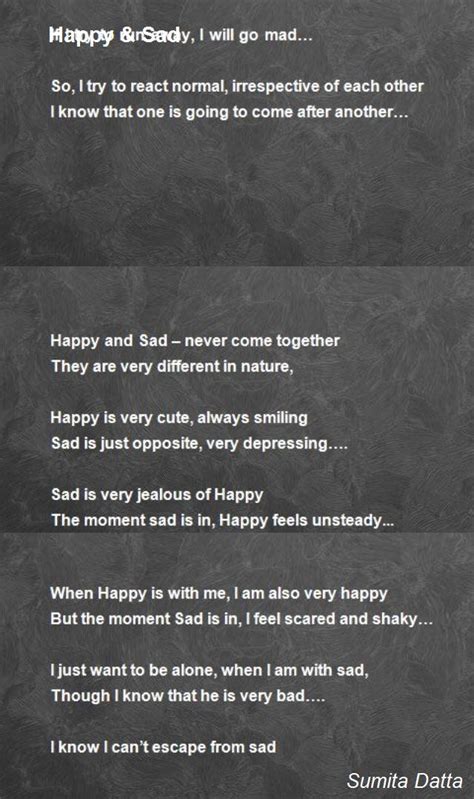 The scrapings from an unwashed porridge pan the food. Happy & Sad Poem by Sumita Datta - Poem Hunter