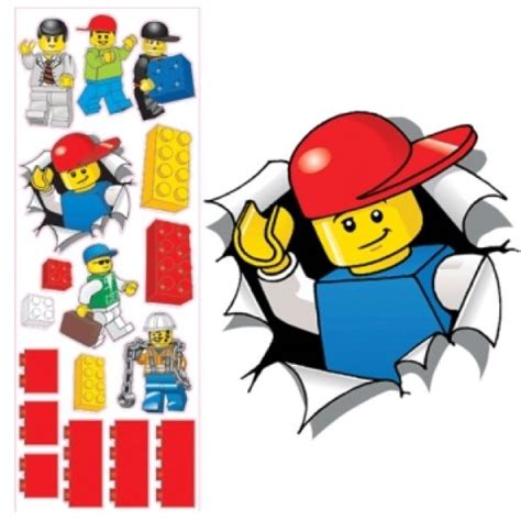 Lego Maxi Wall Stickers Large Lego Wall Wall Stickers Lego Bedroom