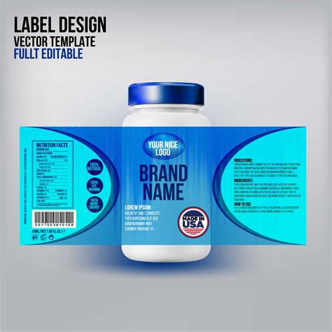 Product Label Template