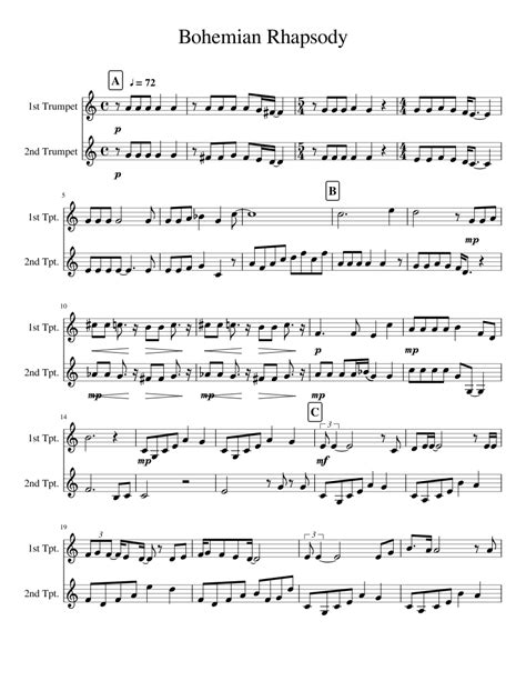 Easy Trumpet Sheet Music Free Printable