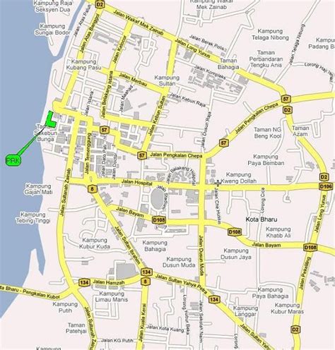 Peta Daerah Kota Bharu Kota Bharu Kb Ialah Ibu Negeri Kelantan