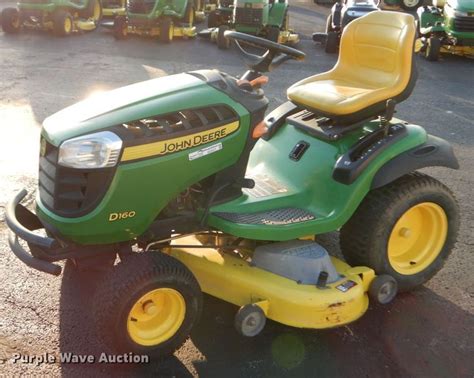 John Deere D160 Lawn Mower In Marion Il Item Gc9377 Sold Purple Wave