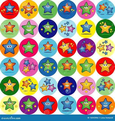 Collection Of Mixed Stars Stock Illustration Illustration Of Cute