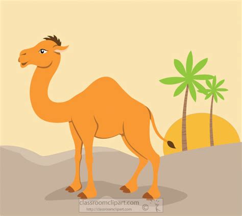 Camel Clipart Clipart - sunset-camel-clipart-in-desert-clipart - Classroom Clipart