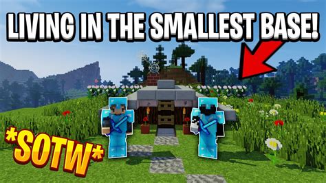 Living In The Smallest Base On Sotw Duo Series Minecraft Hcf