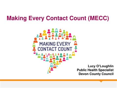 Ppt Making Every Contact Count Mecc Lucy Oloughlin Public Health