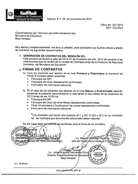 Oficio De Firma De Contratos 021doc