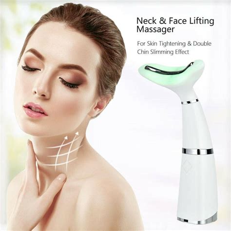 led photon therapy neck face lifting massager remove double etsy