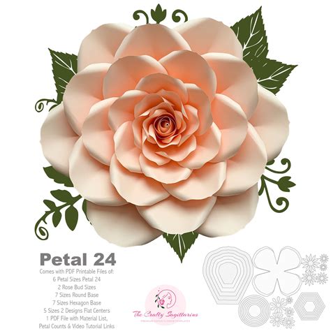 Printable Free Paper Flower Petal Templates All18pdf Templates