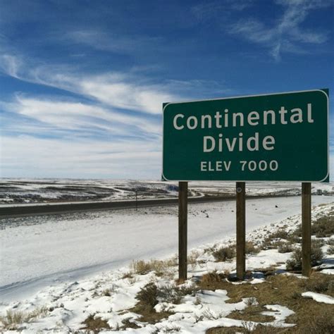 The Continental Divide Rawlins Wy