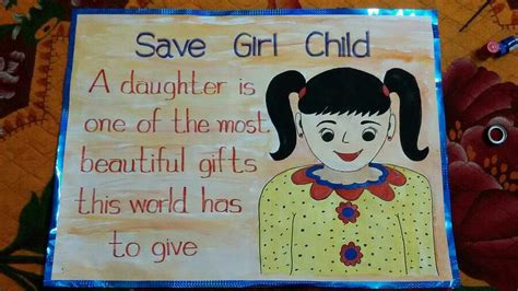 Pin By Sanjukta Rout On Save Girl Child Poster On Children Karva