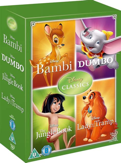 Disney Classics Timeless Classics 4 Dvd Set 2 Jungle Book Bambi Dumbo