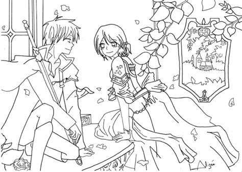 Anime Couple Coloring Pages Printable For Free Download