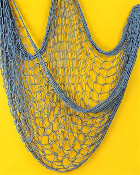 Simple Decorative Fishing Net Blue Little Grass Shack