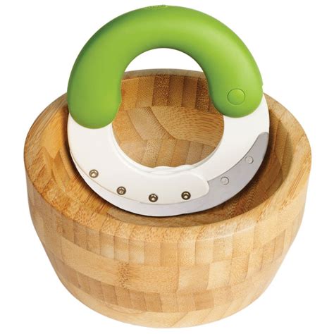 Herbn Shears Herb Chopper And Bamboo Bowl Set By Chefn