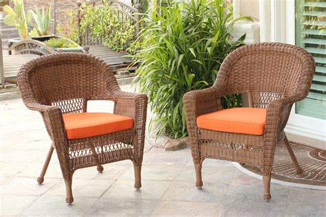Free shipping for many items! Honey Wicker Chair With Cushion | Bazaar Home