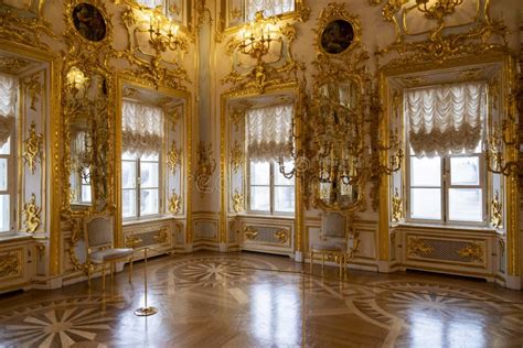 Beauty Of Ancient Baroque Palaces Kings Interiors Editorial Stock