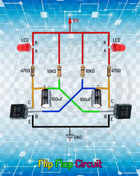 Flip Flop Led Circuit Diagram