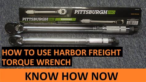 How To Use Harbor Freight Torque Wrench Youtube