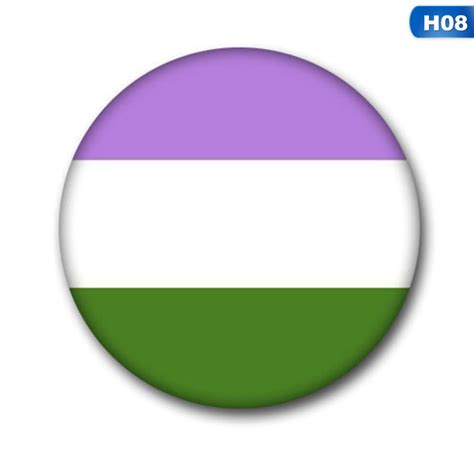 kaboer kaboer 2pcs lgbt pride rainbow flag badge round icons gay lesbian bisexual transgender