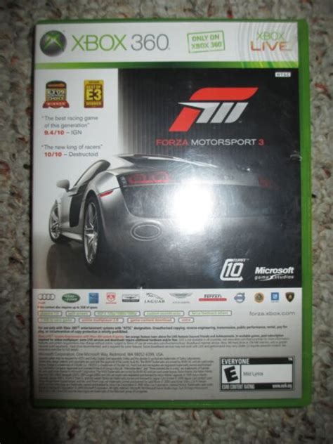 Halo 3odst Forza Motorsport 3 Bundle Xbox 360 2009 Complete Ebay
