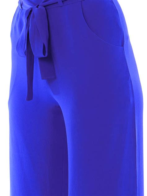 Cobalt Blue Wide Leg Pants Pi Pants