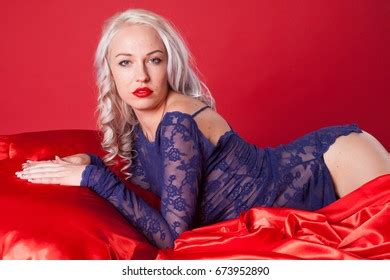 Sexy Blonde Girl Underwear Lies On Stock Photo Shutterstock